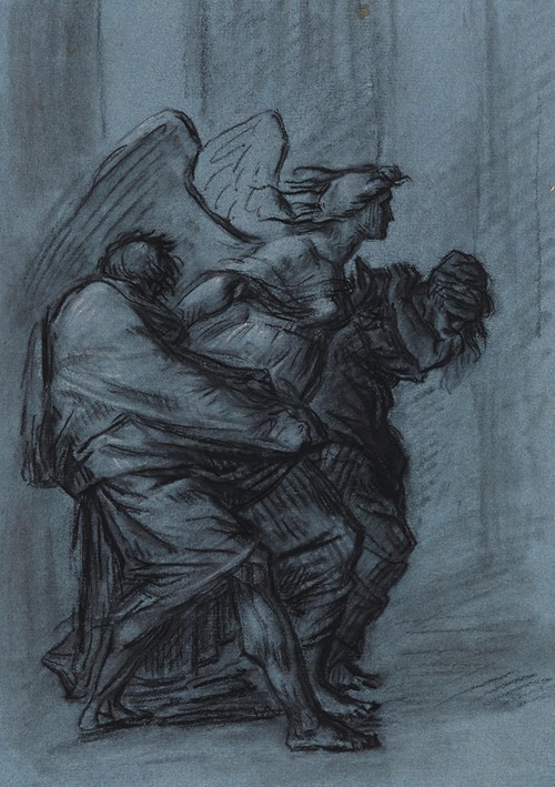 Etude pour La Justice et la Vengeance divine poursuivant le crime