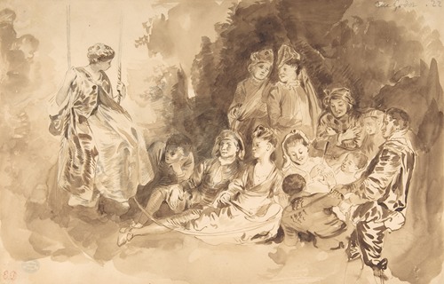 ‘The Swing,’ after Antoine Watteau (Les Agréements de l’été)