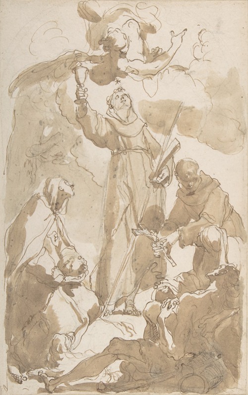 Saint Margaret of Cortona, Saint James of the March, and Saint Didacus