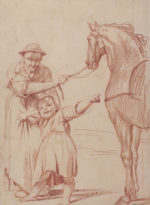 Marcolfa Persuades Cacasenno to Mount a Horse