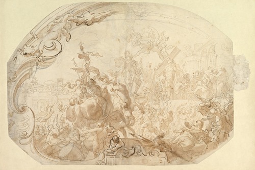 Study for Emperor Heraclius Carrying the Cross into Jerusalem