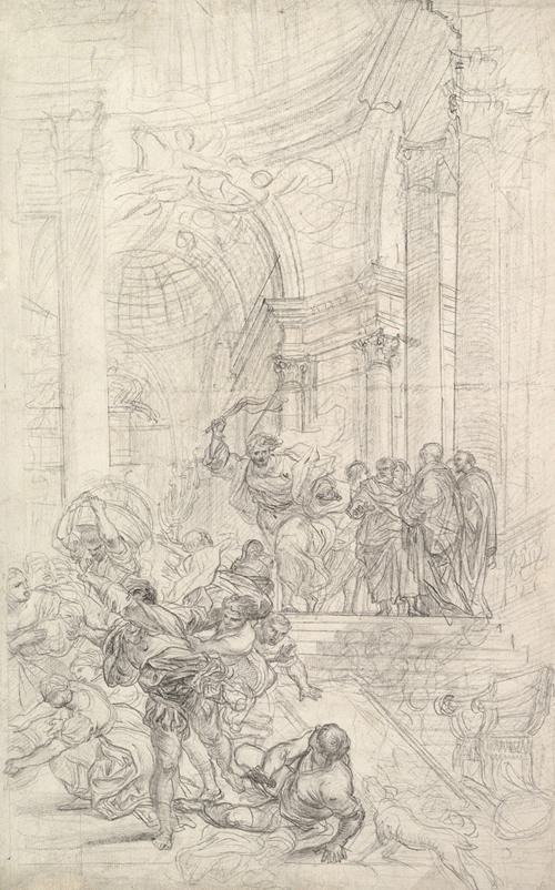 Christ Driving the Money Changers from the Temple (1680-1744)