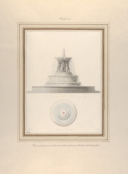 Project for a Fountain for La Place Louis XV