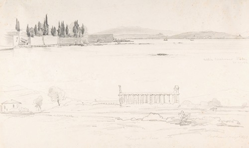 Studies of the Villa Cicerone at the Lago Lucrino near Naples and of the Temple at Paestum (Italy)