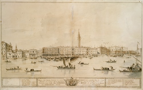 Panorama of Venice from the Bacino di San Marco, Including the Project for the Proposed Teatro Manin