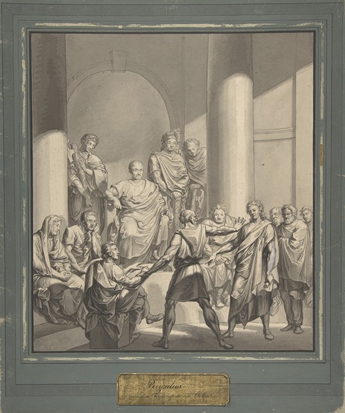Assembly of Roman Figures, from Regulus, a play by Collin