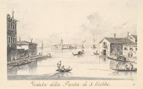 The Punta di San Giobbe, with the Island of San Secondo in the Distance