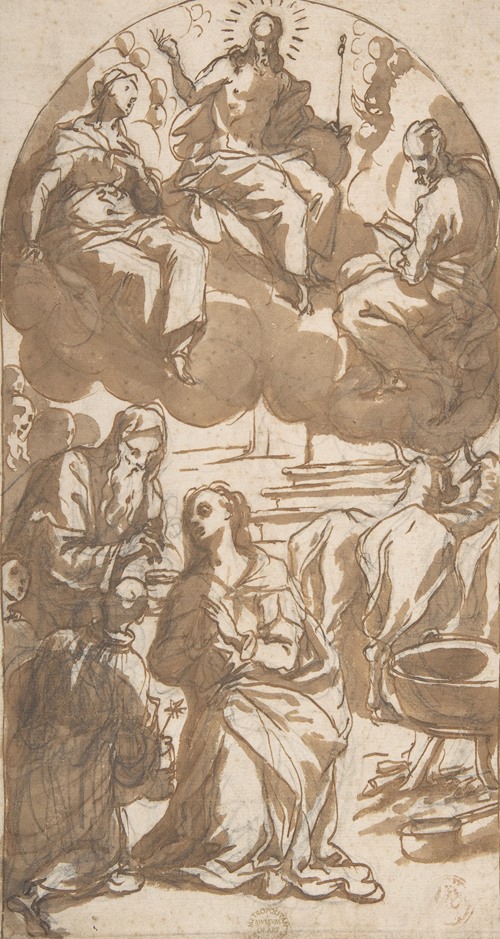 The Martyrdom of Saint Lucy; Her Last Communion before Being Dragged by Oxen