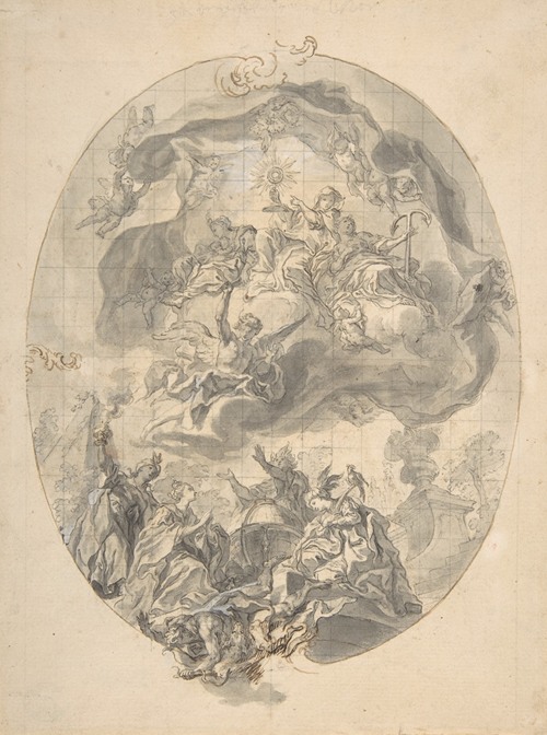 Veneration of the Eucharist by the Peoples of the World (Allegories of the Four Continents)