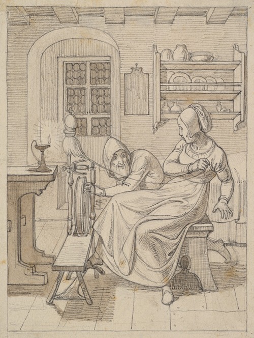 Rumpelstiltskin at the Spinning-Wheel and the Dwarf