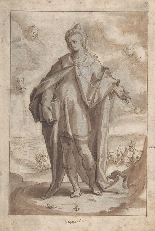 The Prophet Daniel in a Landscape