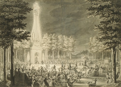 Design for the Engraving ‘Réjouissances du Peuple . . . à Reims le 27 aout 1765’