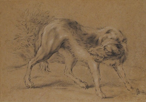 Dog Carrying Dinner to its Master (Fable by La Fontaine) Painting