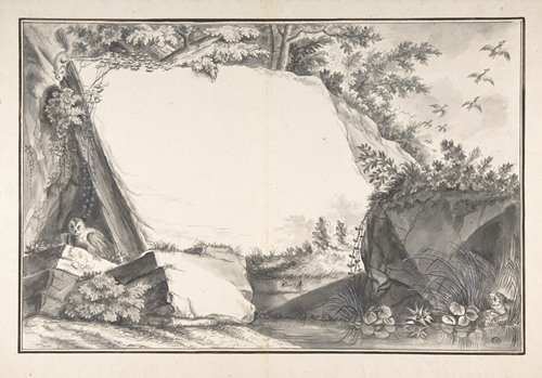 Design for a Title Page; Rocks and Animals