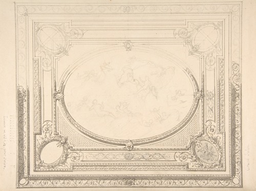 Design for a ceiling; the Grand Salon