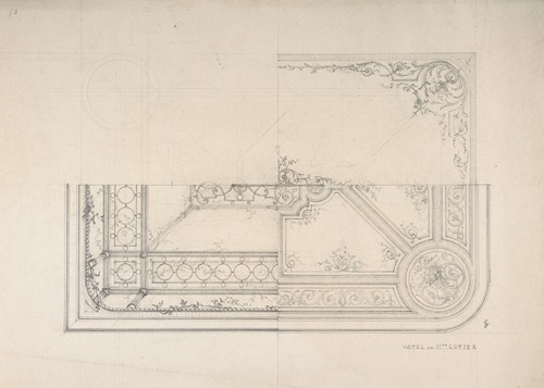 Three Designs for Ceilings, Hôtel Cottier