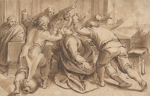 The Servants of Absalom killing Amnon (2 Samuel 13, 28-29)