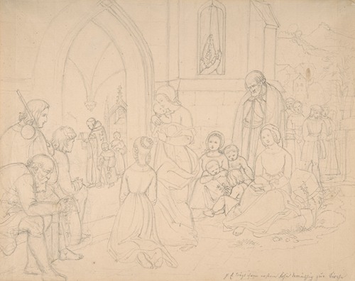 Saint Elizabeth Carrying Her First-born Son to the Church