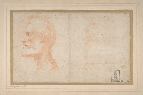 Head of a Bearded Man in Profile to Left, possibly the Portrait of the Poet Giorgio Anselmi