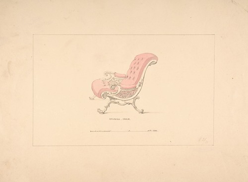 Robert William Hume  Design for a Fancy Table, Louis Quatorze