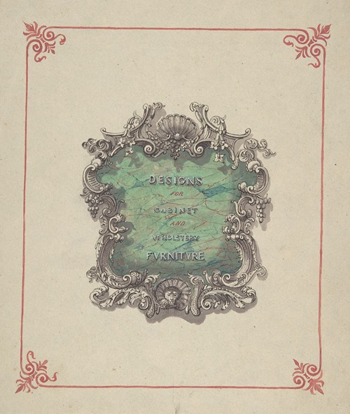 Title Page Design; Designs for Cabinet and Upholstery Furniture