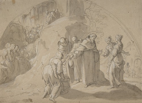 Saint Philip Benizi Converting Two Wicked Women at the City of Todi