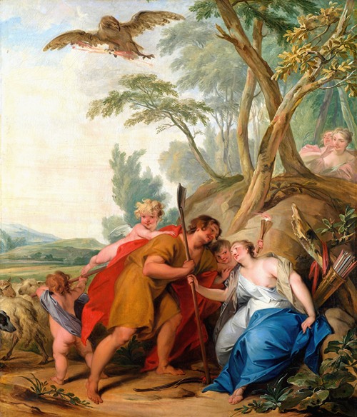 Jupiter, Disguised As a Shepherd, Seducing Mnemosyne, The Goddess of Memory