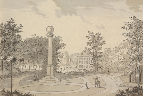 View of Naesse castle and De Coninck’s Column from the East