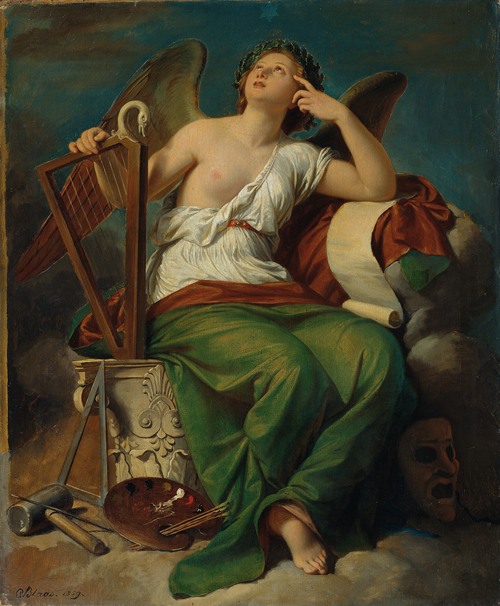 Allegorie Der Kunst Entwurf Zu Den Fresken In Der Ruhmeshalle Und Nebensälen Im Wiener