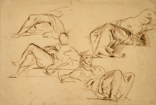 Justice, War, Agriculture, and Industry, Studies for the Palais Bourbon, Paris