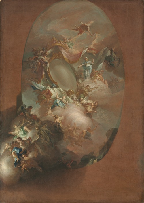 Study for ‘The Apotheosis of Ferdinand IV and Maria Carolina, King and Queen of Naples’ (for the Palazzo dei Regi Studi, Naples) (c. 1781)