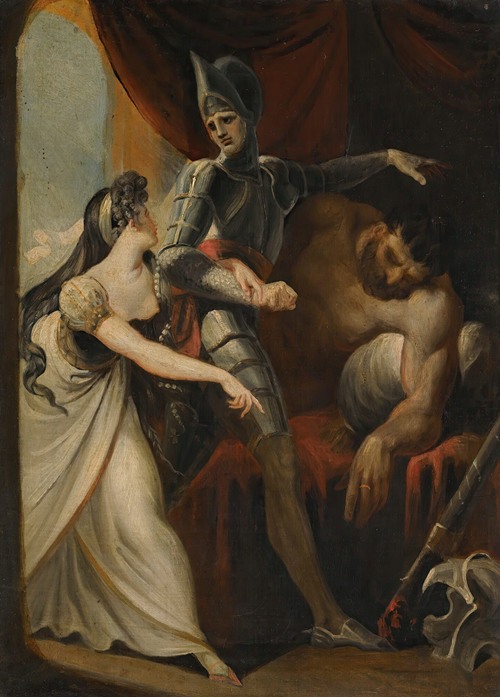 Hüon Rescuing Angela From The Giant Angulaffer, From Wieland’s Oberon
