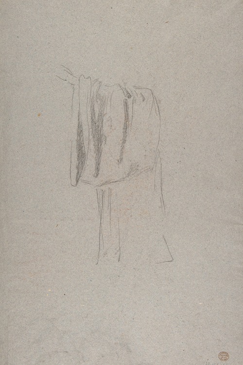 Sleeve of a Cleric; (studies for wall paintings in the Chapel of Saint Remi, Sainte-Clotilde, Paris, 1858)