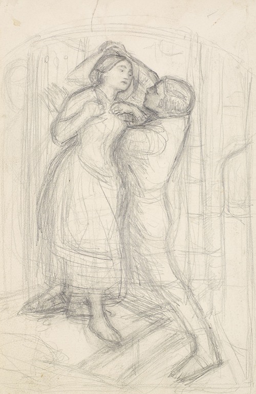 The Escape of a Heretic – Sketch of the Girl and her Lover