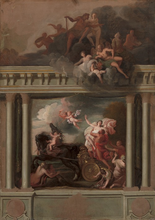 The Rape of Proserpine, design for the staircase of Devonshire House, London