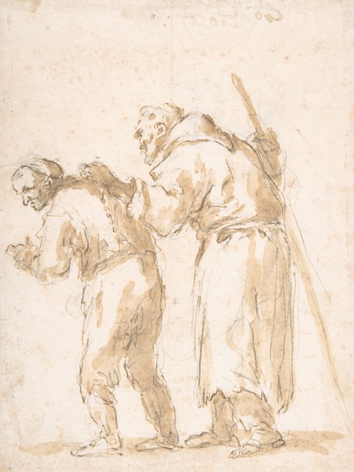 A Man Leading a Blind Friar (17th century)
