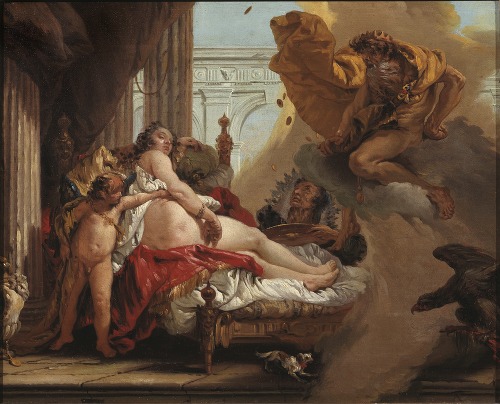Danaë and the Golden Shower (After Giovanno Battista Tiepolo)