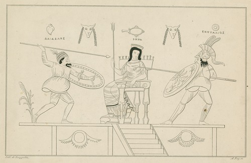 Ancient Greek theatrical production, possibly a Phlyax play