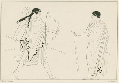 Apollo with bow and arrow