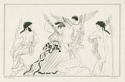 Diana the huntress, with Jupiter, Apollo and Winged Victory