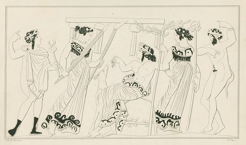 Seated Apollo feeding a hind