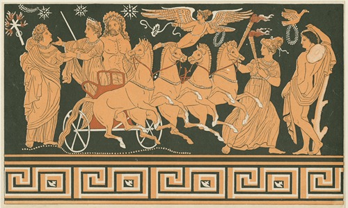 Die Hinabführung der Persephone in die Unterwelt; Abschied von der Mutter