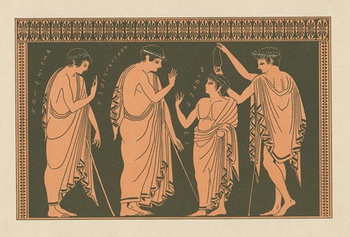 Initiation scene in the Eleusian mysteries