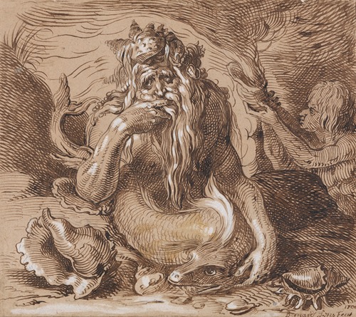A Triton holding a Fish