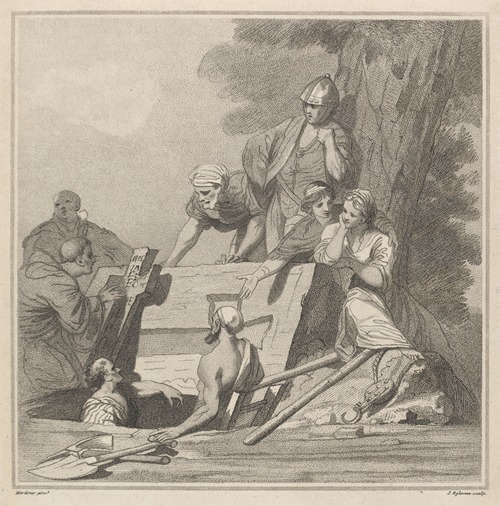 The Discovery of Prince Arthur’s Tomb by the Inscription on the Leaden Cross