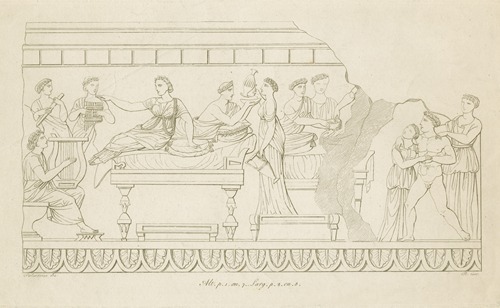 Alabaster urn, Etruria