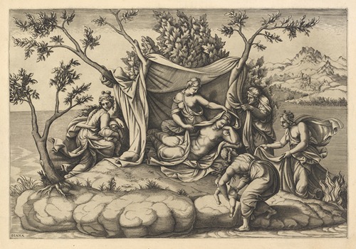 Latona Giving Birth to Apollo and Diana on the Island of Delos
