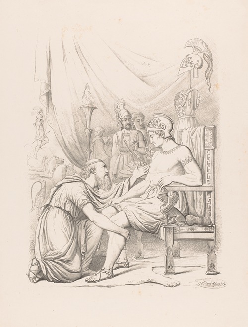 Priam asks Achilles for the body of Hector