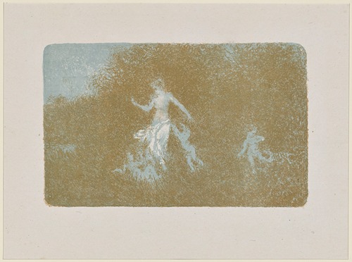Amours jouant auprès d’une nymphe