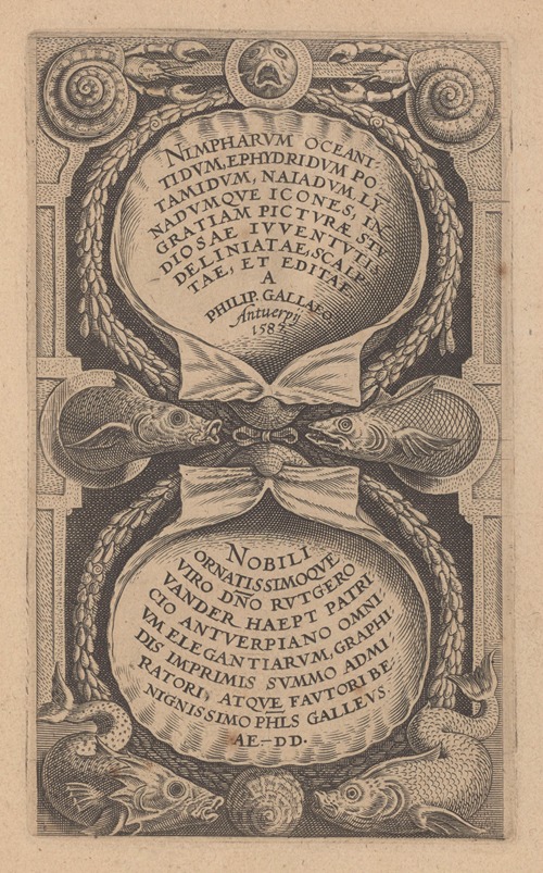Nimpharum oceanitidum, ephydridum potamidum, naiadum, lynadumque icones – title page